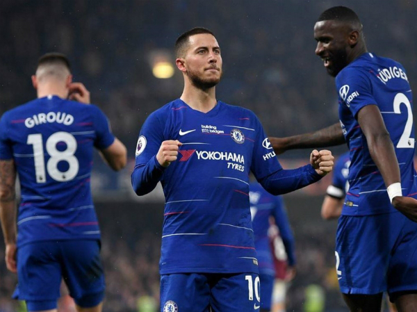 Hazard lập cú đúp giúp Chelsea thắng Westham 2-0